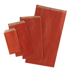 Plan papperspåse röd