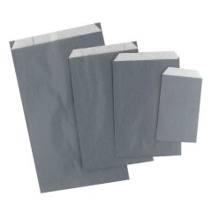 Plan papperspåse grå