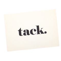 Tackkort Venice Black "Tack"   UTFÖRSÄLJNING