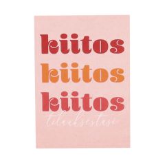 Tackkort "Kiitos tilauksestasi!" French Rouge  UTFÖRSÄLJNING