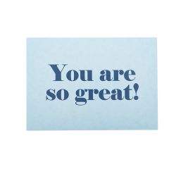 Tackkort Miami Blue "You are so great" UTFÖRSÄLJNING