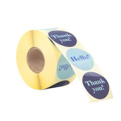 Etikett Miami Blue "hello/thank you"   UTFÖRSÄLJNING