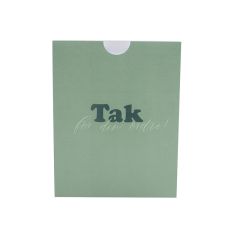 Kvittoficka "Tak for din ordre!" Fair green  UTFÖRSÄLJNING