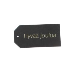 Hänetikett Hyvää Joulua svart UTFÖRSÄLJNING