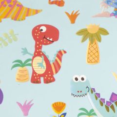Presentpapper Dino blue