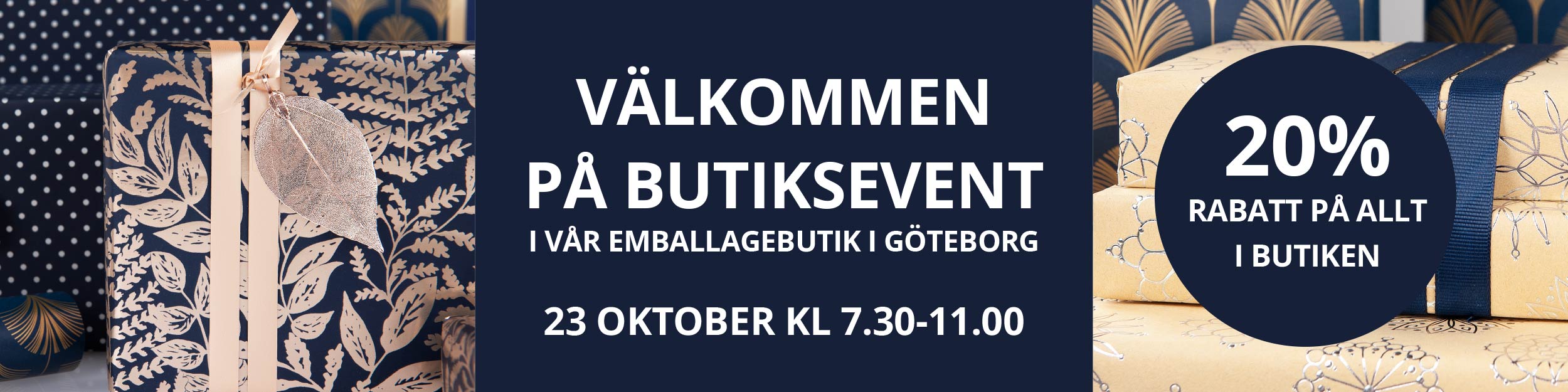 Butiksevent 23 Oktober. 20% rabatt.